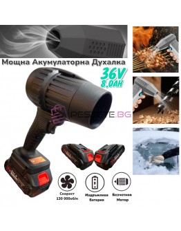 Турбо пистолет духалка 36V 8.0AH с 2 батерии